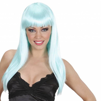 Cabaretpruik Bobline verschillende kleuren (Lang)