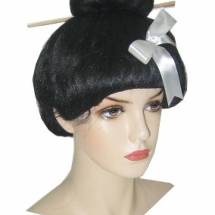Carnaval- & feest accessoires: Geisha Pruik