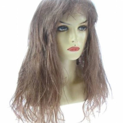 Carnaval- & feest accessoires: Pruik, lang haar met pony