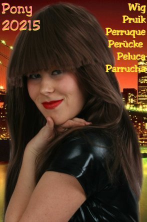 Carnaval- & feest accessoires: Pruik, lang haar met pony