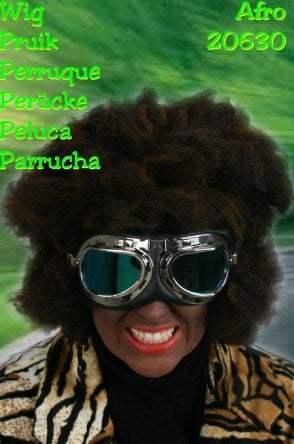 Carnaval- & feest accessoires: Trendy Afro Pruik
