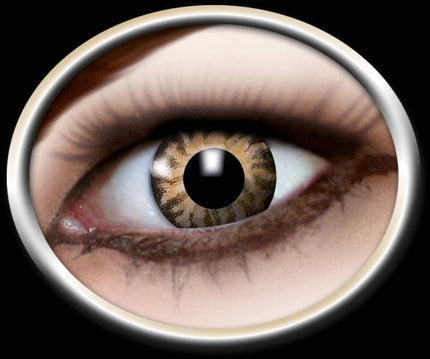 Feest-accessoires: Contactlens Tijger