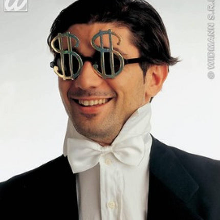 Feest toebehoren bril met Dollar teken