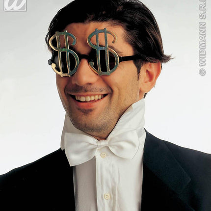 Feest toebehoren bril met Dollar teken