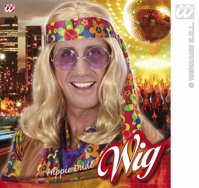 Feestaccessoires: Hippie-pruik "Flower"