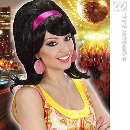 Feestaccessoires: Pruik 60-er jaren met haarband