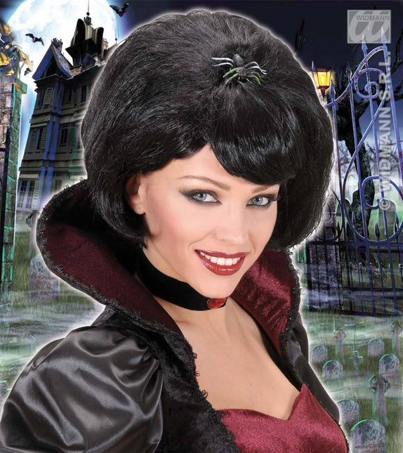 feestaccessoires: Pruik Black widow
