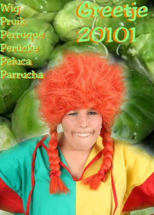 feestaccessoires: Pruik Greetje van Oranje