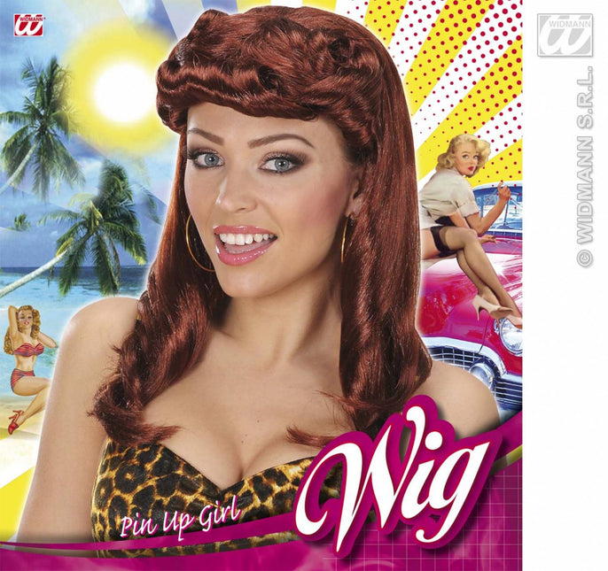 Feestaccessoires: Pruik Pin-up girl