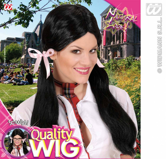 feestaccessoires: Pruik schoolmeisje