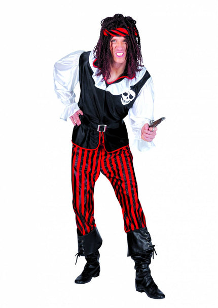 Feestaccessoires: Rasta-piratenpruik