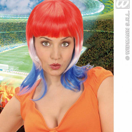 Feestaccessoires: Supporterpruik WK Brazilië, EK Polen/Ukraïne
