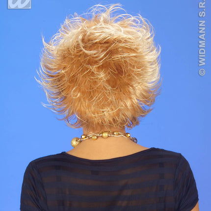 Feestaccessoires: Wetlook pruik blond