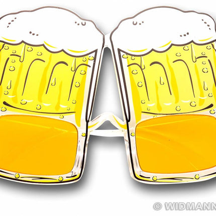 Feestkleding accessoires: grappige bierbrillen