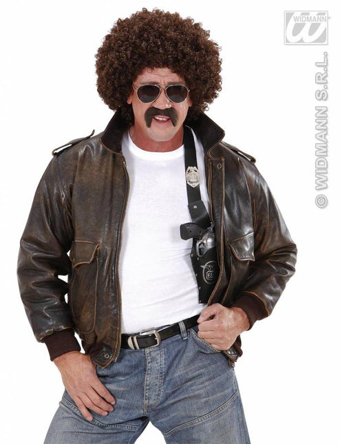Feestpruik: Undercover agent met snor en bril