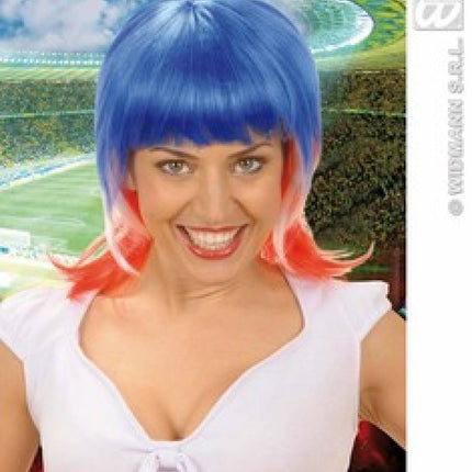 Feestpruik: voetbal supporter