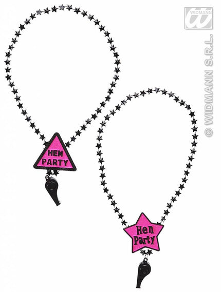 Fluitje aan ketting Hen party