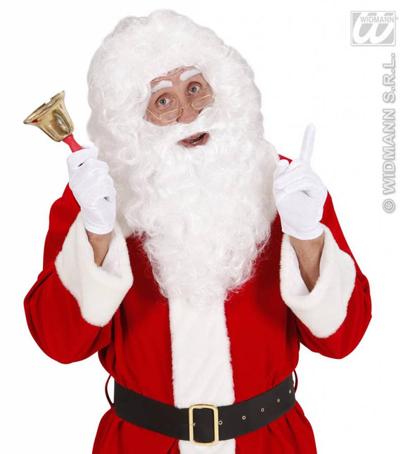 Kerstman pruik met baard