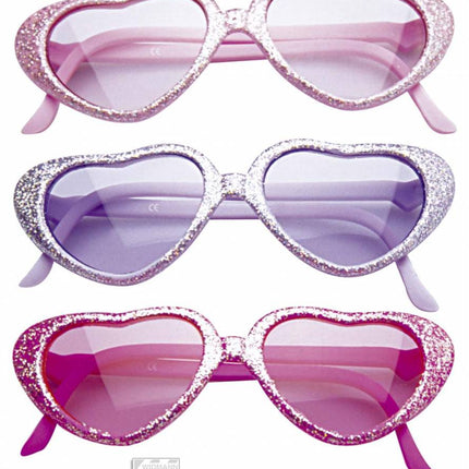 Kinderbril glitterhart