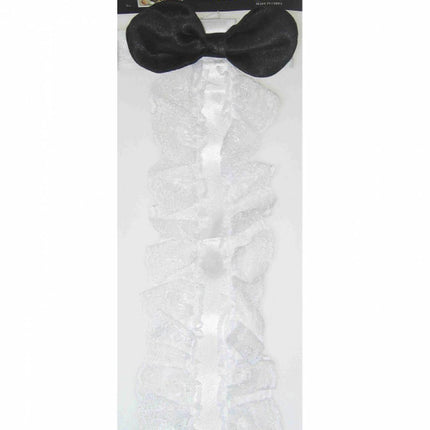 Kleding-accessoires: Jabot met strikje (kant)