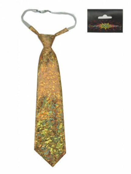 Kleding-accessoires: Stropdas Goud hologram