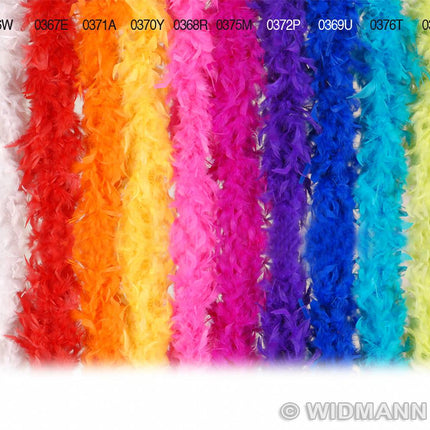 Licht blauwe veren boa
