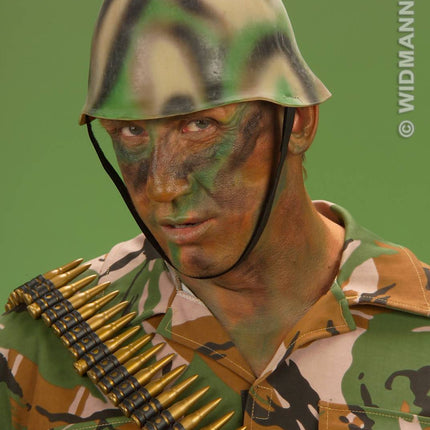 Party-accessoires: Camouflage soldaten helm