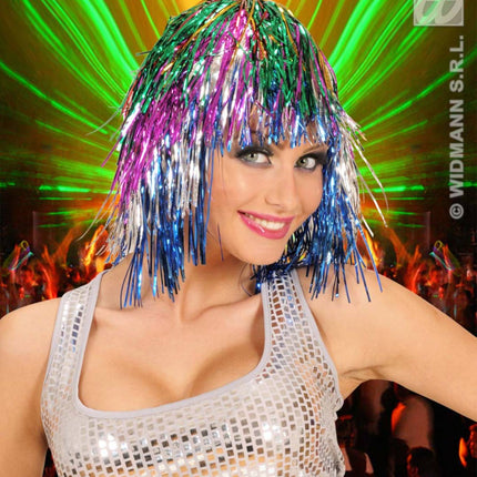 Party-accessoires Discopruik meerkleurig