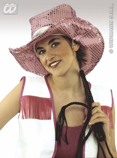Party-accessoires: Paillettenhoed cowgirl