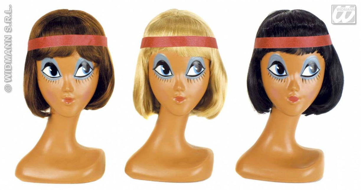 Party-accessoires Pruik, 30's met hoofdband