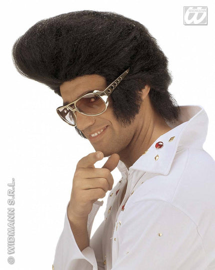 Party-accessoires Pruik, Elvis jumbo