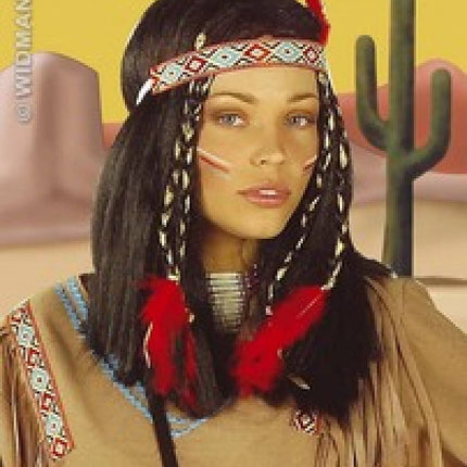 Party-accessoires: Pruik, Indiaanse Cheyenne