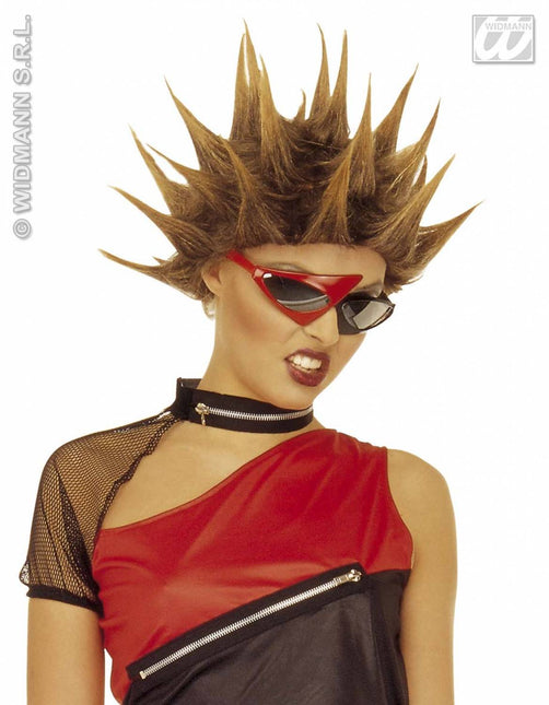 Party-accessoires: Pruik, punk