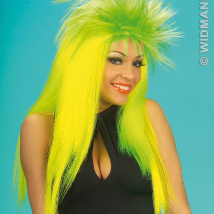Party-accessoires Pruik, Punkadelic neon