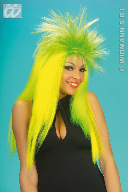 Party-accessoires Pruik, Punkadelic neon