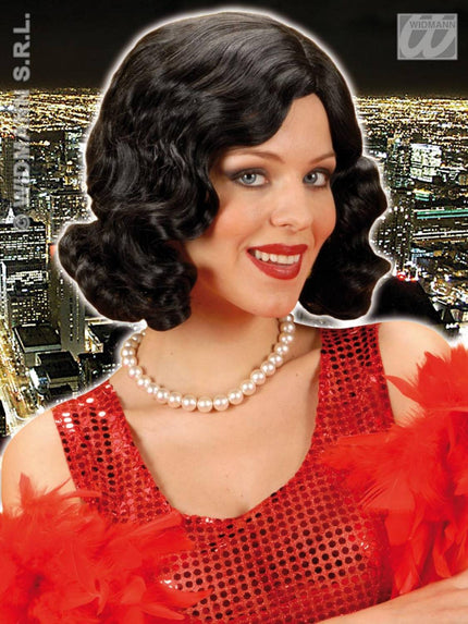 Party-accessoires: Pruik, Roaring 20s in verschillende kleuren