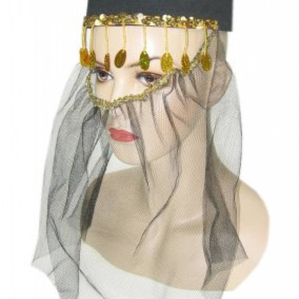 Party-accessoires: Suleika hoed (goud)