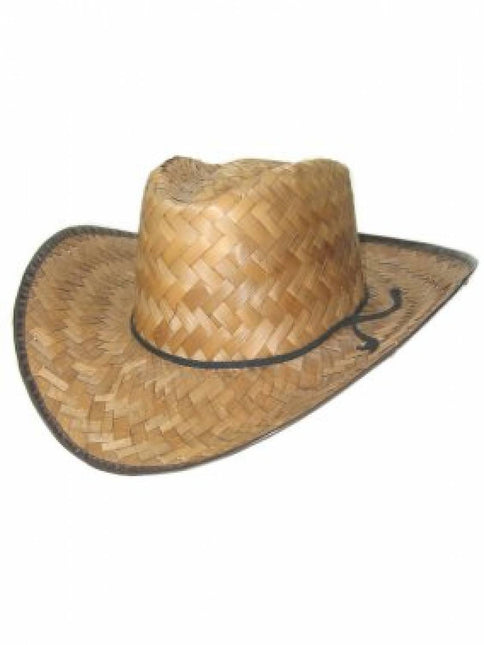 Party- & feest accessoires: Strohoed Cowboy