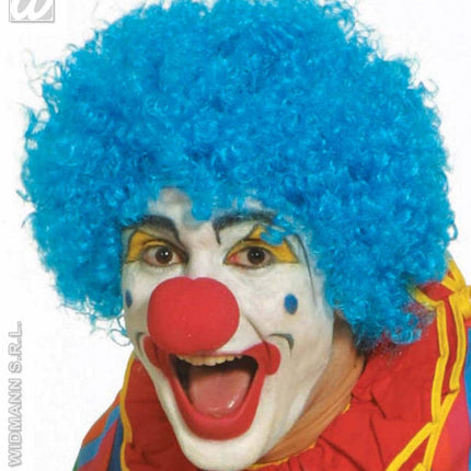 Party-kleding: Pruik, clown met krullen