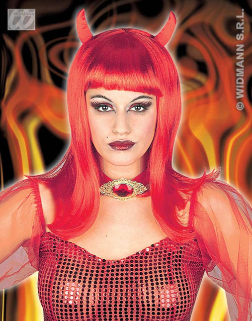 Party-kleding: Pruik, Devilicia