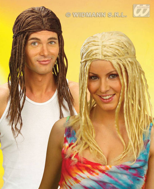 Party-kleding: Pruik, Jamaica met dreadlocks