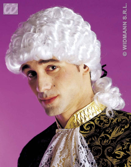 Party-kleding Pruik, markies wit
