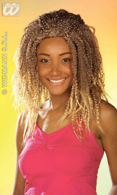 Party-kleding: Pruik, Rasta blond