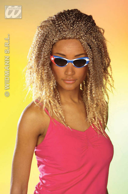 Party-kleding: Pruik, Rasta blond