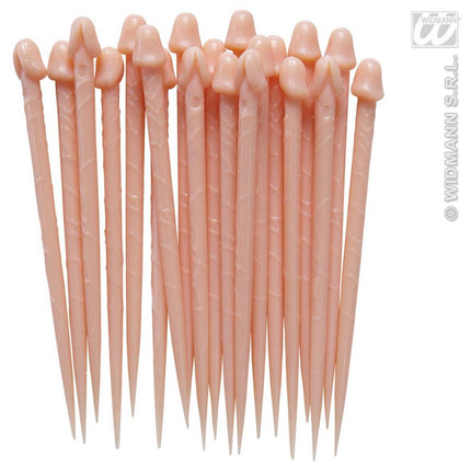 Party-prikker: Piemel 10 stuks