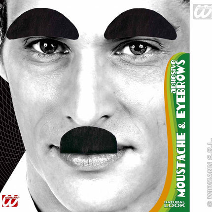 Vermommingen: Snor en wenkbrauwen zwart