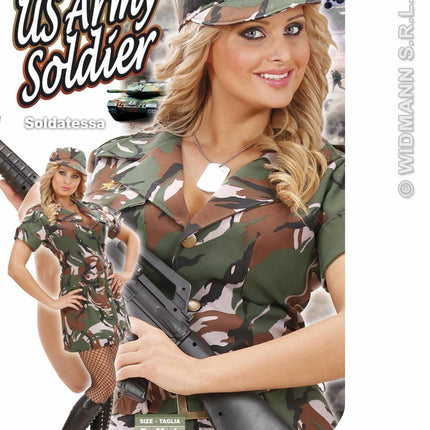 Vrijgezellen-feest-kleding: American Army-girl