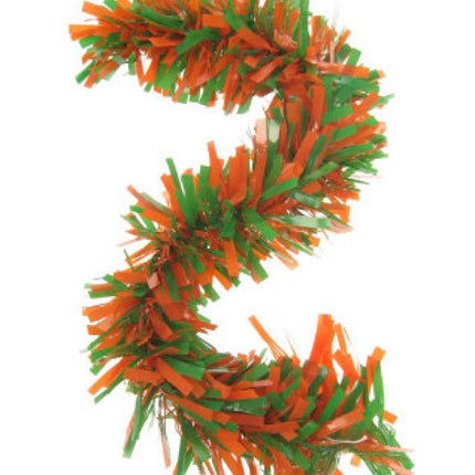 Vrijgezellen-outfit: slinger oranje/groen