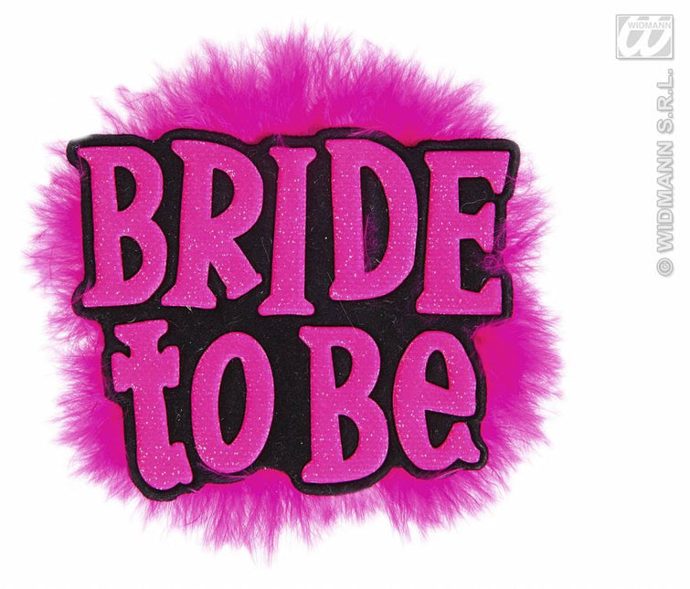 Zwarte broche bride to be